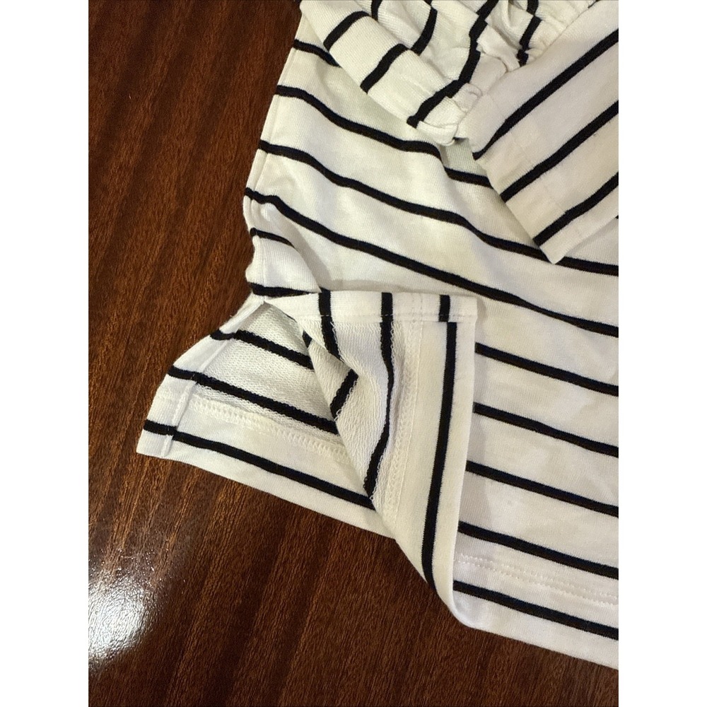 $145 CAbi Long Sleeve Pullover Knit Top. Medium Striped Oversized Tie Neck SOFT! - Picture 4 of 10